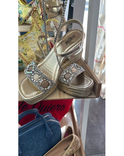 Sandalia Esparto Gold