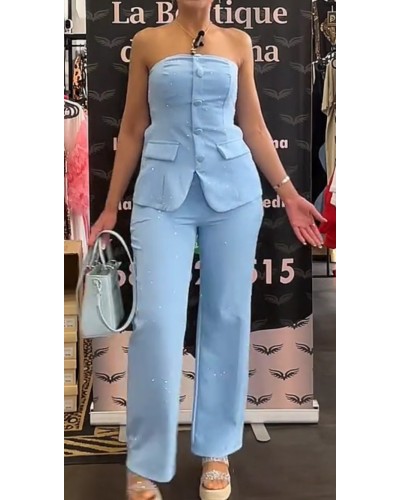 CONJUNTO CHALECO BRILLO